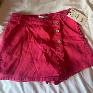 Zara size small pink skort